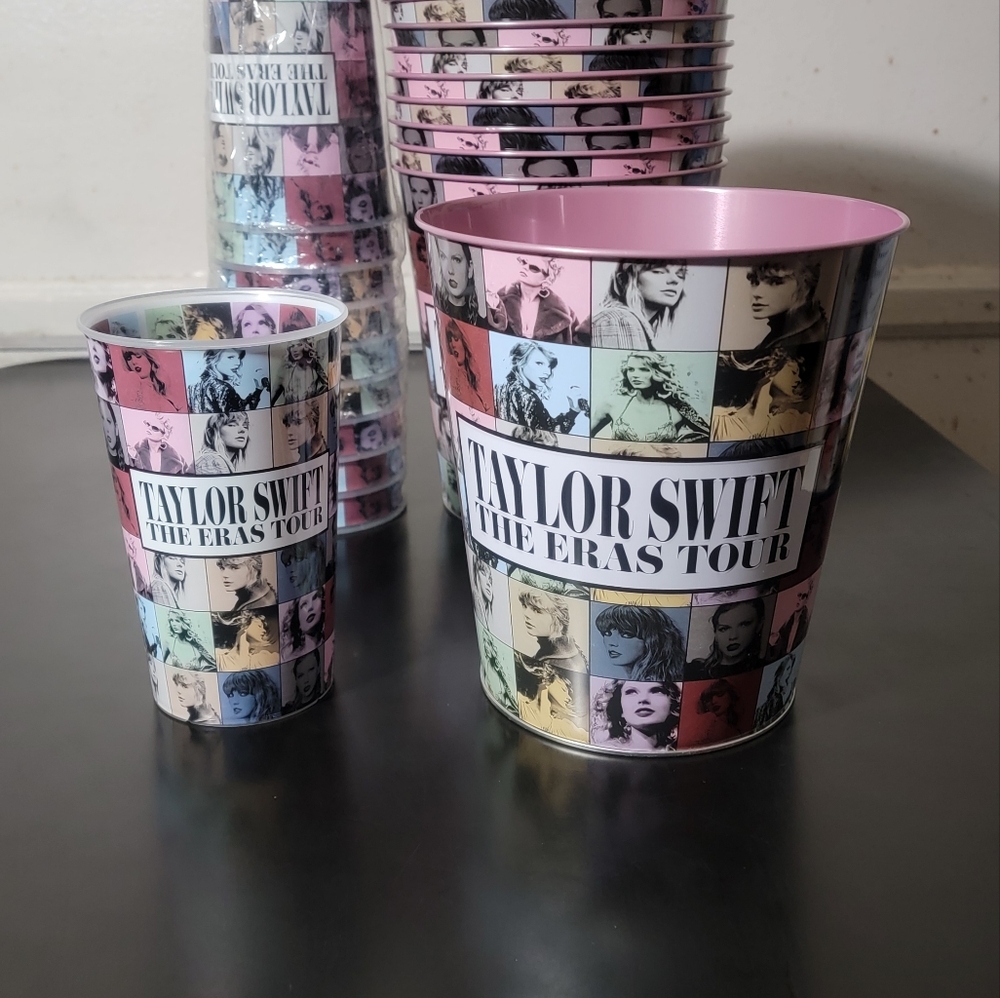 Taylor Swift The Eras Tour Multicolor Cup And Popcorn Tin